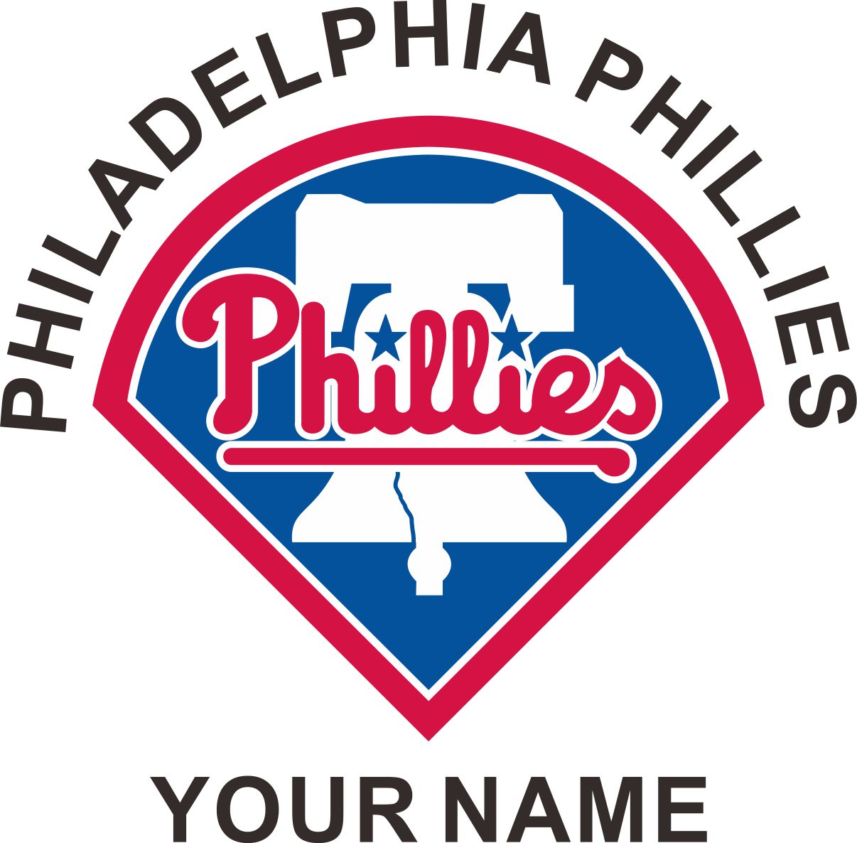 Philadelphia Phillies Customized Logo vinyl decal